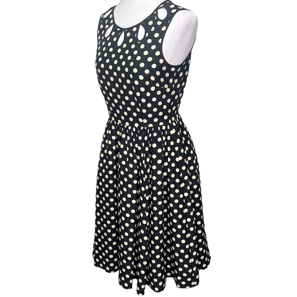 Kate Spade Silk Keyhole Polkadot Dress - Picture 3 of 6